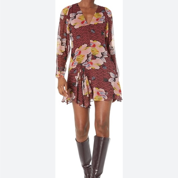 Brand new JOIE, Odilia Silk Mini Dress Size 10 - Picture 4 of 5